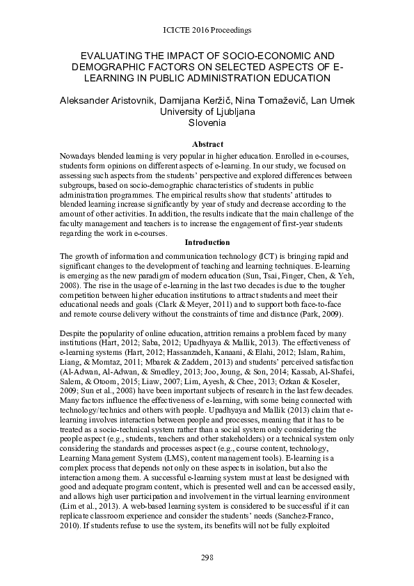 (PDF) Evaluating the Impact of Socio-Economic and Demographic Factors ...