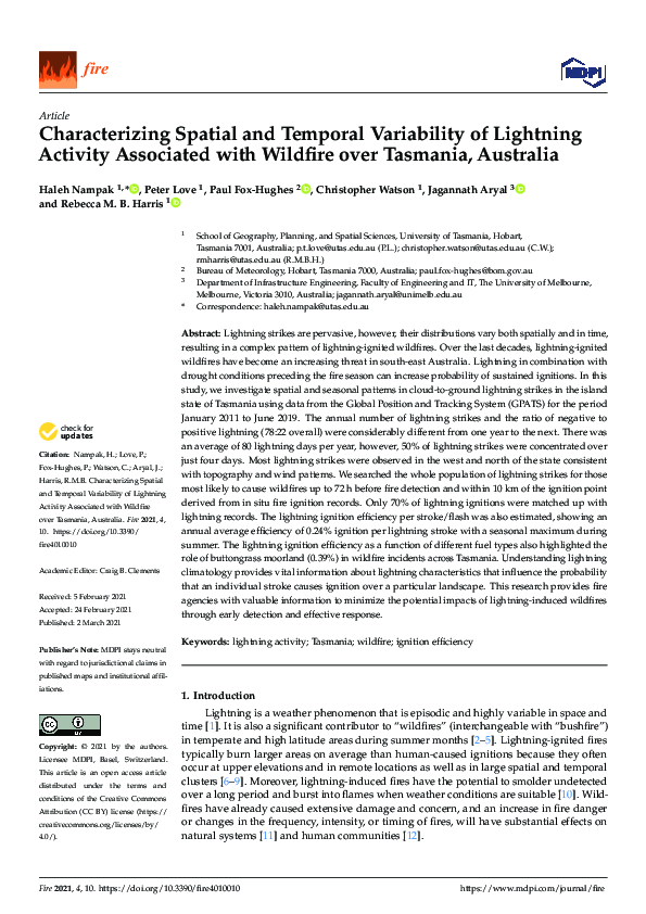 (PDF) Characterizing Spatial and Temporal Variability of Lightning ...