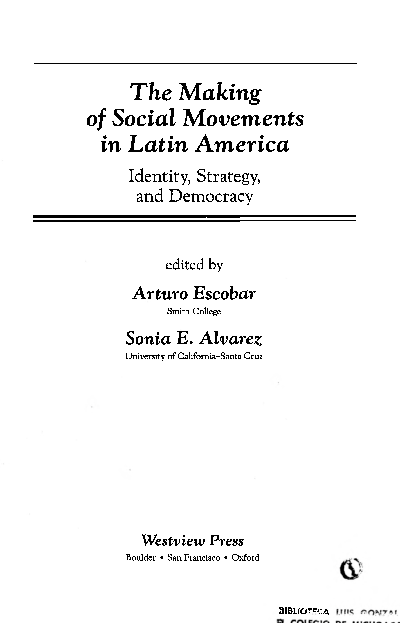 (PDF) The making of social movements in Latin America: Identity ...