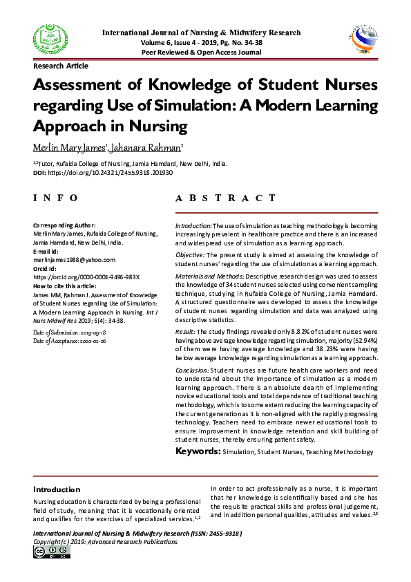 KNOWLEDGE ASSESSMENT TOOLS IN NURSING EDUCATION visual data 4
