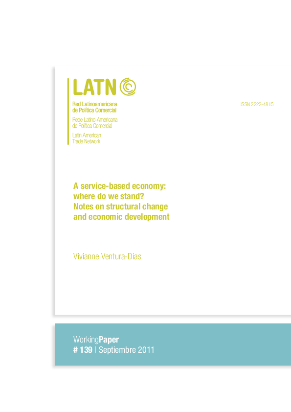 (PDF) Service-based economy : where do we stand?; notes on structural ...