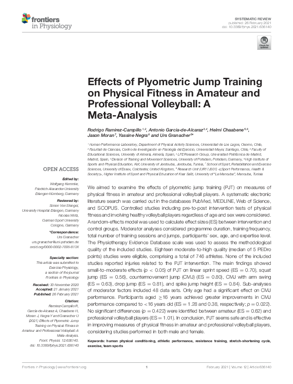 (PDF) Effects of Plyometric Jump Training on Physical Fitness in ...
