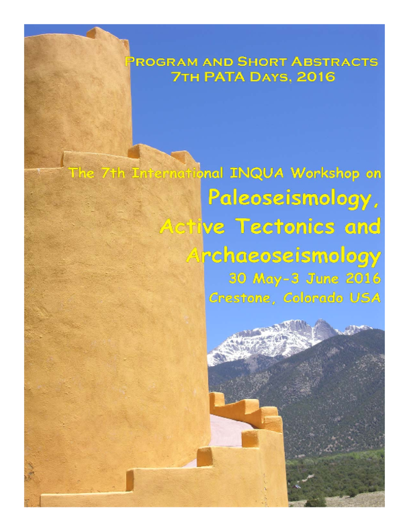 (PDF) Program and Short Abstracts of the 7th International INQUA ...
