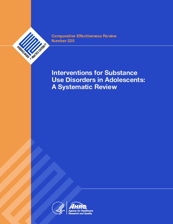 (PDF) Interventions for Substance Use Disorders in Adolescents: A ...