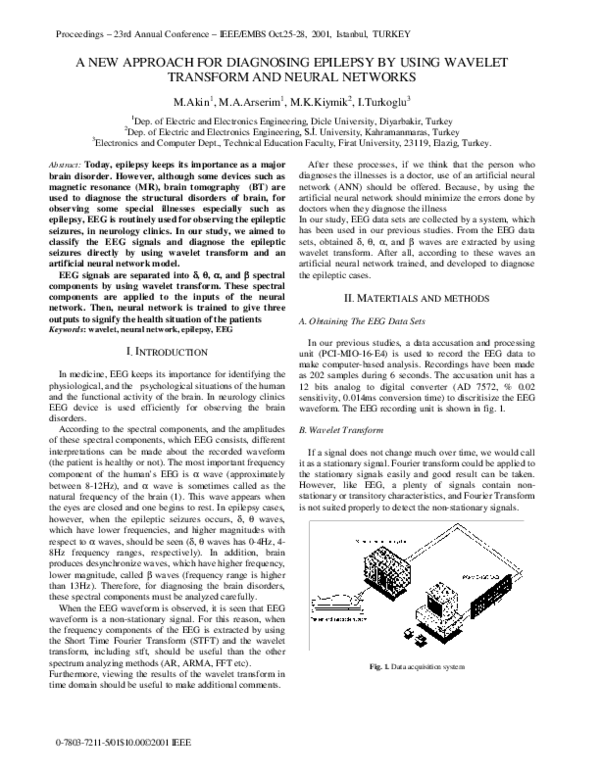 (PDF) A new approach for diagnosing epilepsy by using wavelet transform ...