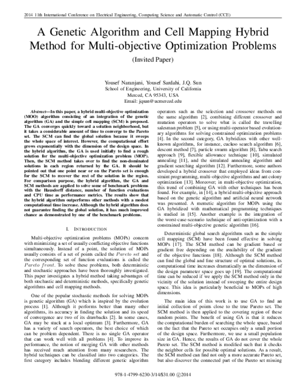 (PDF) A Genetic Algorithm and Cell Mapping Hybrid Method for Multi ...