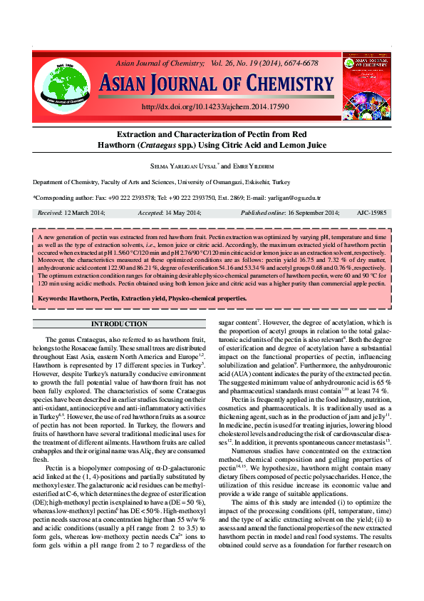 (PDF) Extraction And Characterization of Pectin From Guava Fruit Peel