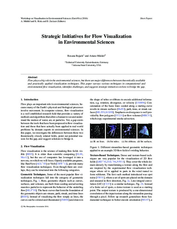 (PDF) Strategic Initiatives for Flow Visualization in Environmental ...
