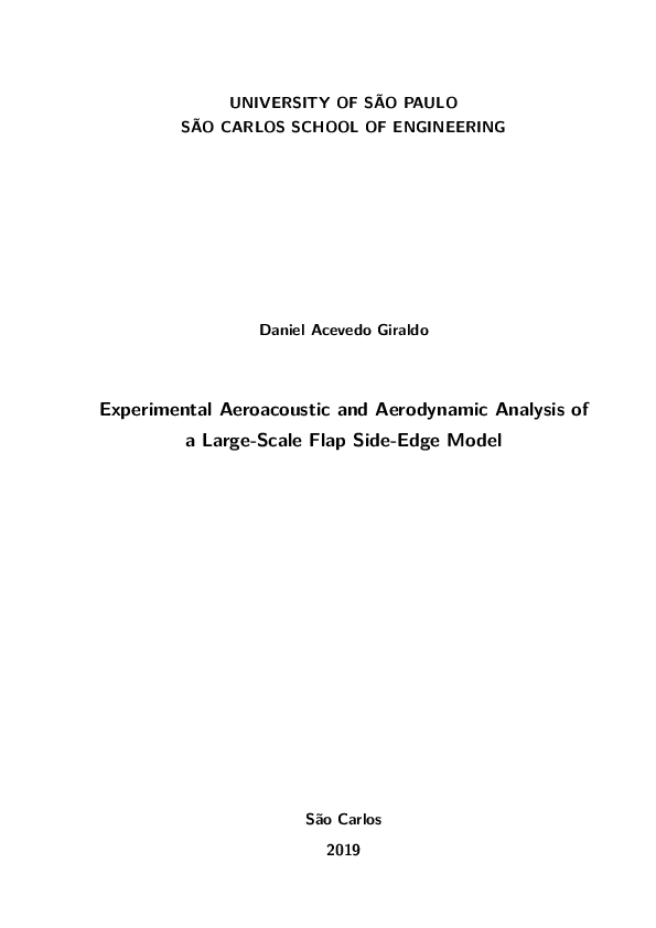 (PDF) Experimental aeroacoustic and aerodynamic analysis of a large ...