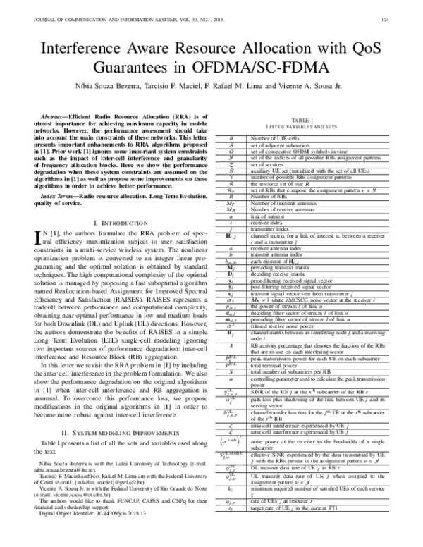 (PDF) Interference Aware Resource Allocation with QoS Guarantees in ...