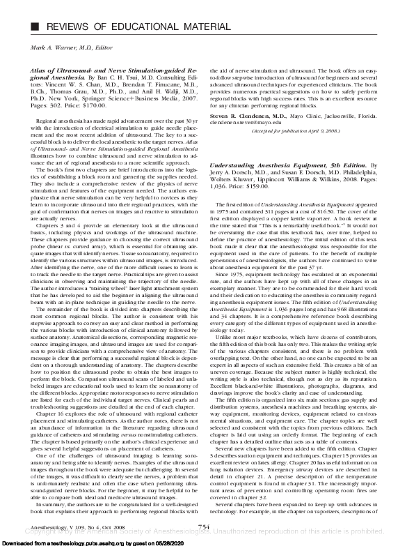 (PDF) Understanding Anesthesia Equipment, 5th Edition Aymen Alian