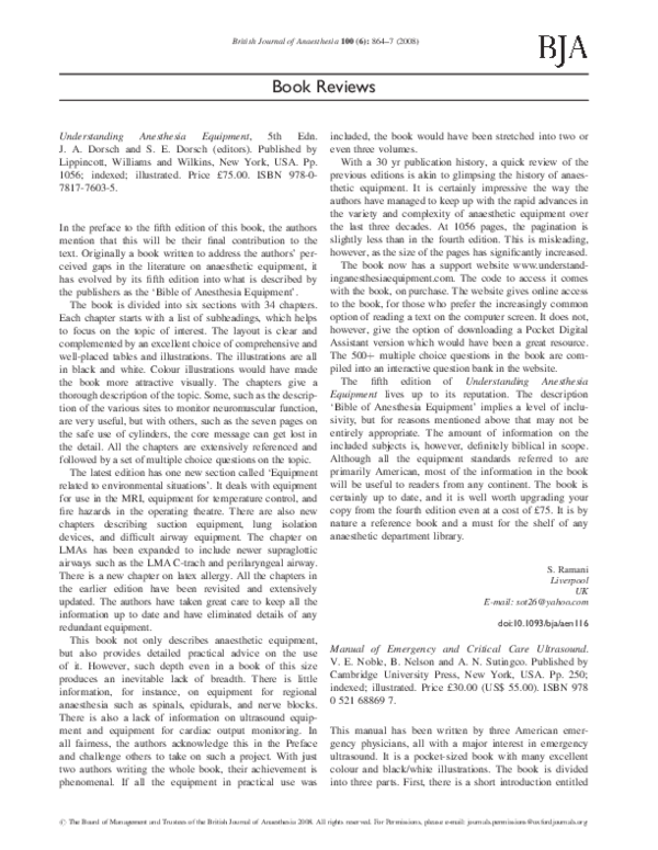 (PDF) Understanding Anesthesia Equipment Aymen Alian Academia.edu