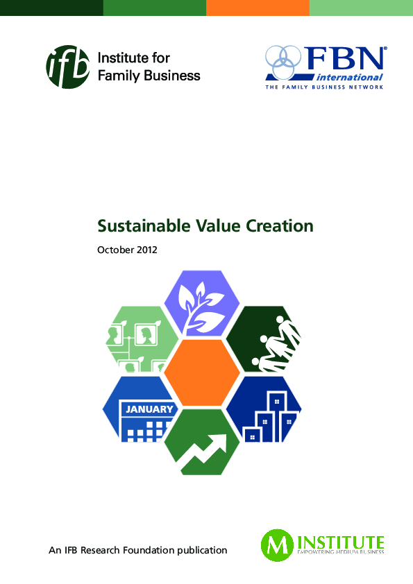 (PDF) Sustainable Value Creation