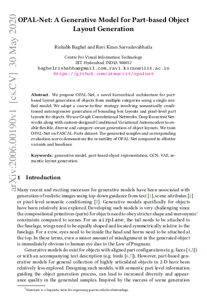 (PDF) OPAL-Net: A Generative Model for Part-based Object Layout Generation