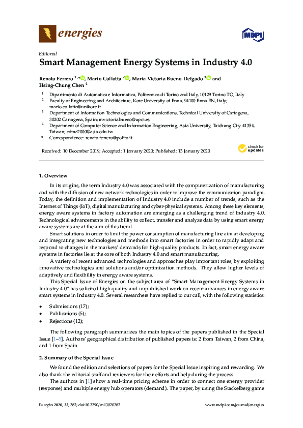 (PDF) Smart Management Energy Systems in Industry 4.0