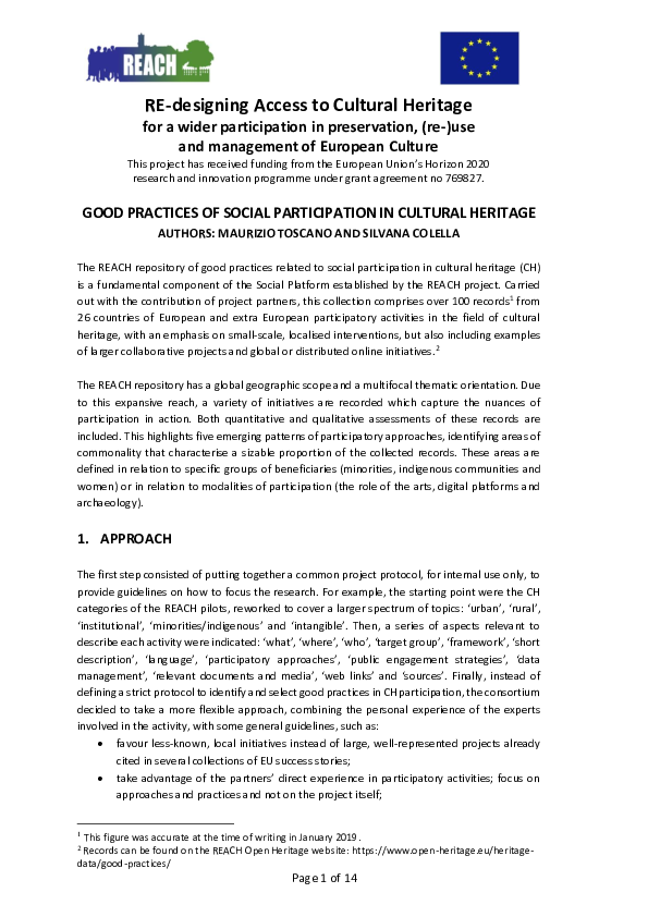 (PDF) RE-designing Access to Cultural Heritage for a wider ...