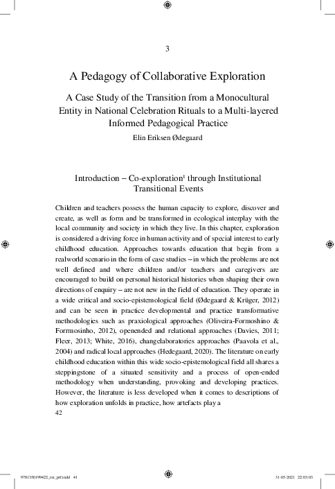 (PDF) A Pedagogy of Collaborative Exploration A Case Study of the ...