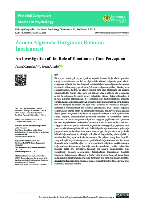 (PDF) An Investigation of the Role of Emotion on Time Perception