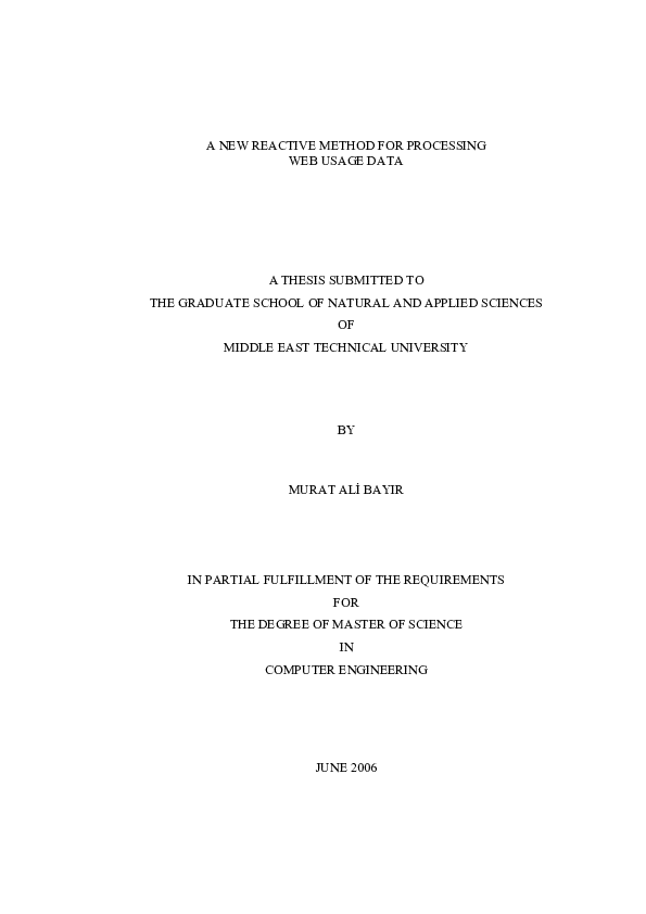 (PDF) A new reactive method for processing web usage data