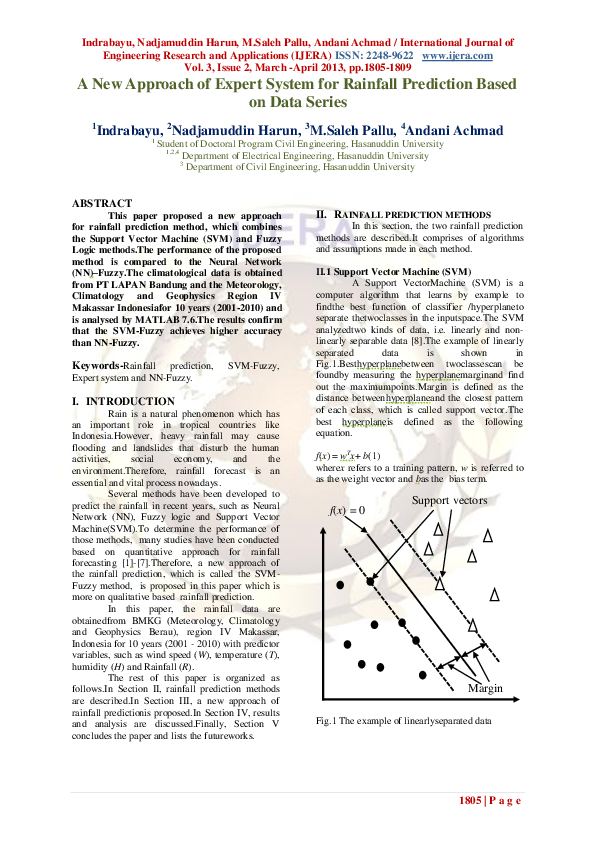 (PDF) A New Approach of Expert System for Rainfall Prediction Based on ...