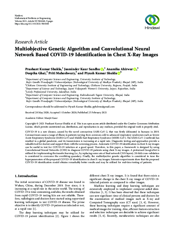 (PDF) Multiobjective Genetic Algorithm and Convolutional Neural Network ...