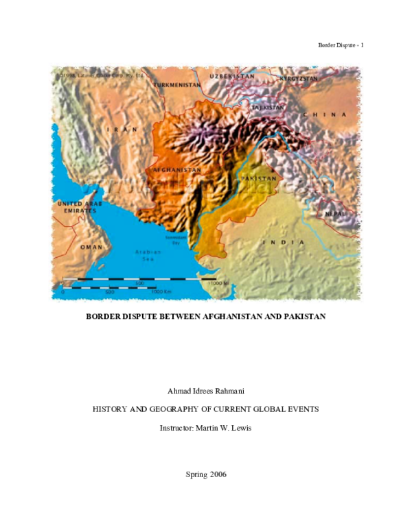 (PDF) AfPak Border