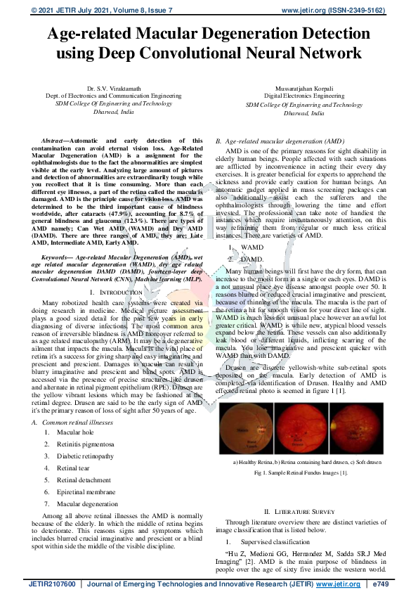 (PDF) Age-related Macular Degeneration Detection using Deep ...