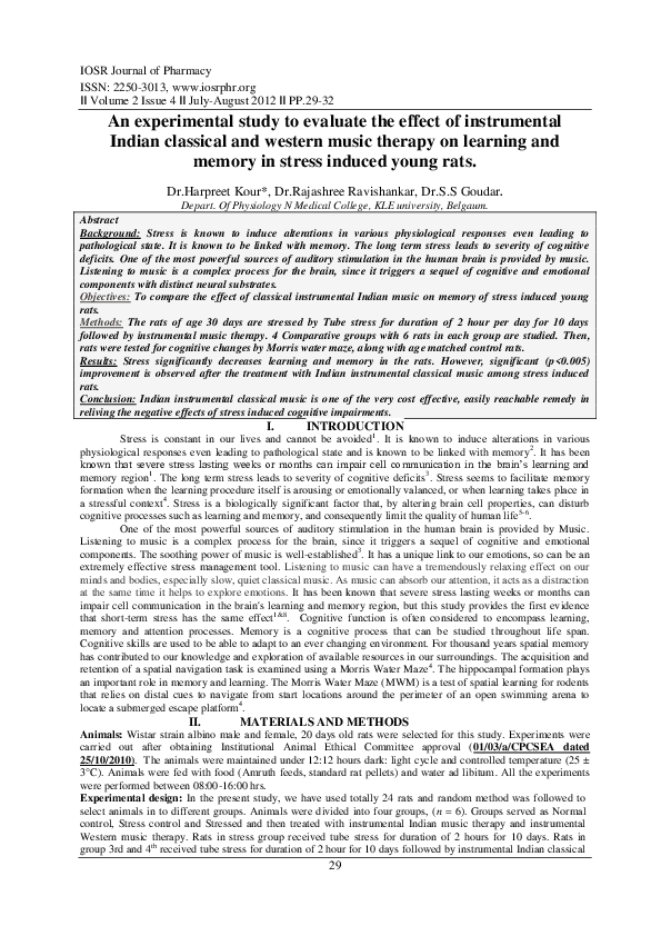(PDF) An experimental study to evaluate the effect of instrumental ...