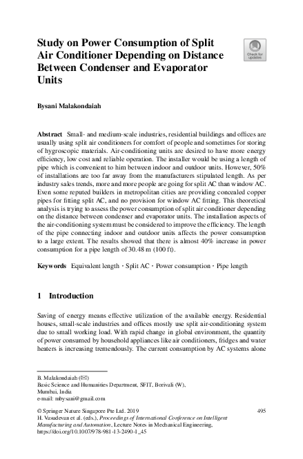 (PDF) Study on Power Consumption of Split Air Conditioner Depending on ...