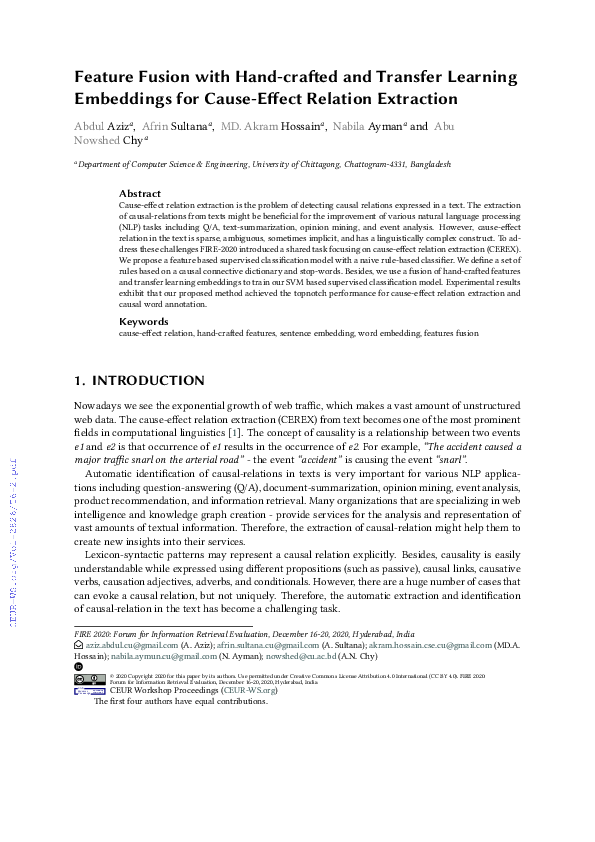 (PDF) Feature Fusion with Hand-crafted and Transfer Learning Embeddings ...