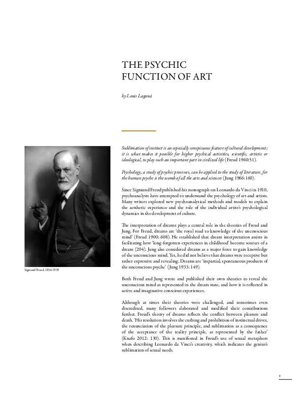 (PDF) The psychic function of art