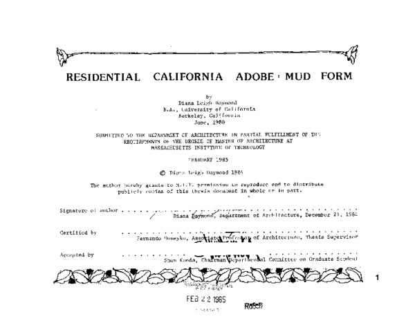 (PDF) Residential California adobe : mud form