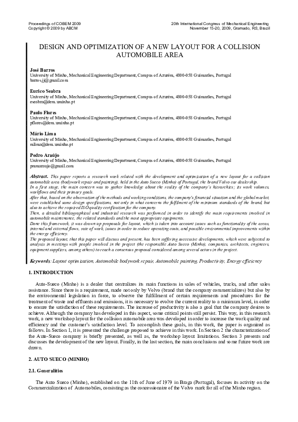(PDF) Design and Optimization of a New Layout for a Collision