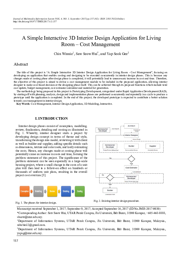 (PDF) A Simple Interactive 3D Interior Design Application for Living ...