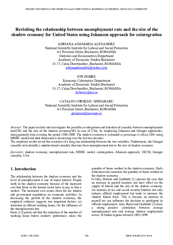 Revisiting the relationship between unemployment rate and the size of ...