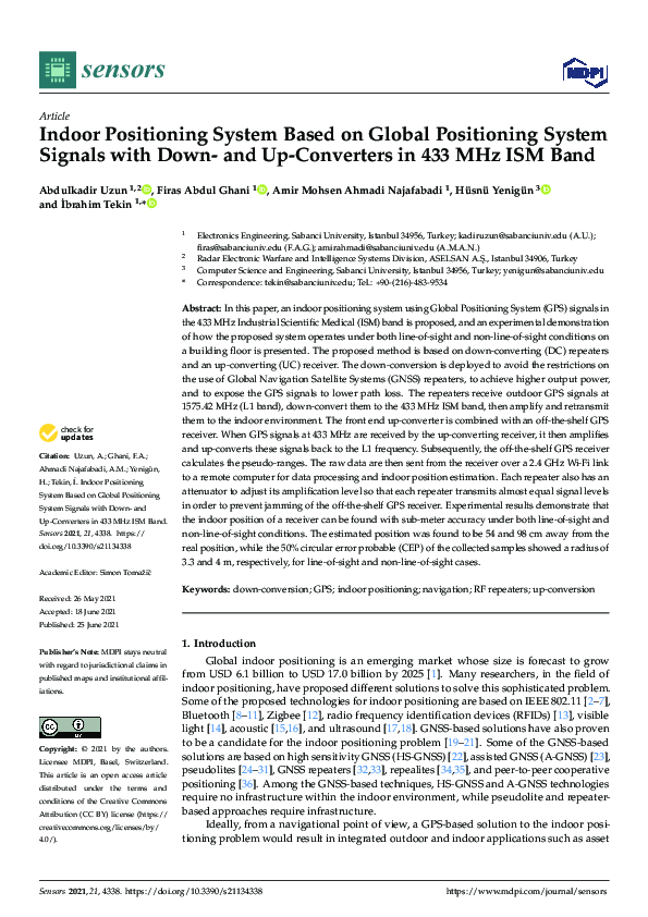 (PDF) Indoor Positioning System Based on Global Positioning System ...