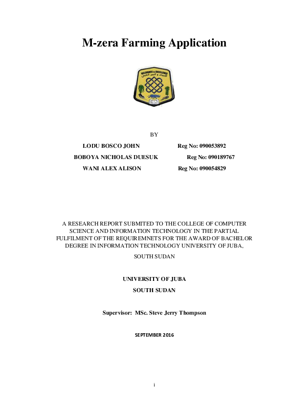 (PDF) M-zera Farming Application