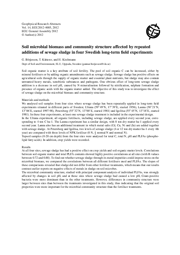 (PDF) Soil microbial biomass and community structure affected by ...