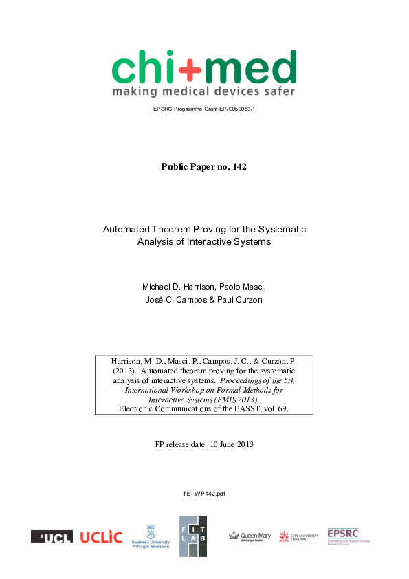 (PDF) Automated theorem proving for the systematic analysis of ...