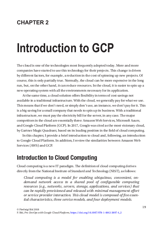 (PDF) Introduction to GCP