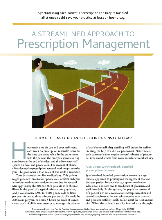 (PDF) A streamlined approach to prescription management