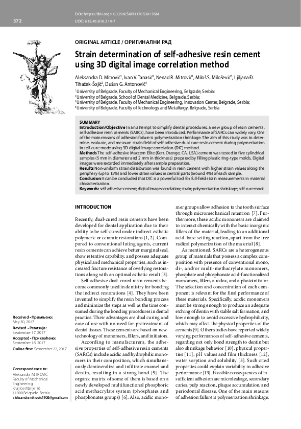  pdf strain determination of self adhesive resin cement using 3d