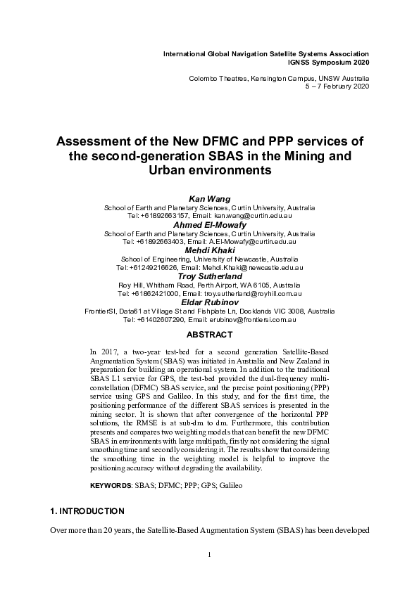 (PDF) Assessment of the New DFMC and PPP services of the second ...