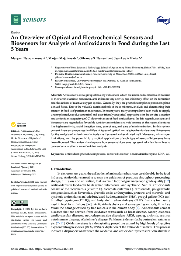 (PDF) An Overview of Optical and Electrochemical Sensors and Biosensors ...
