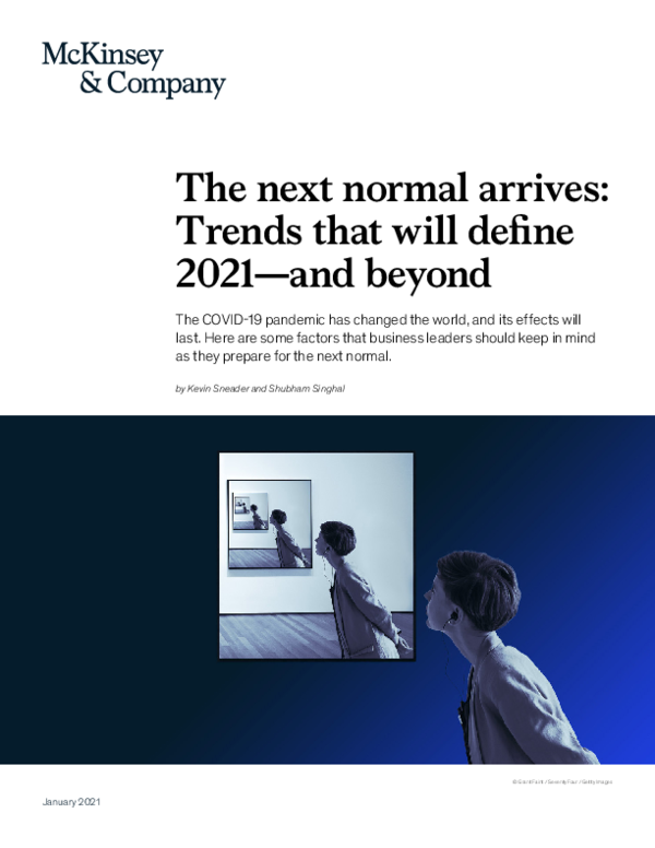 (PDF) The next normal arrives: Trends that will define 2021-and beyond