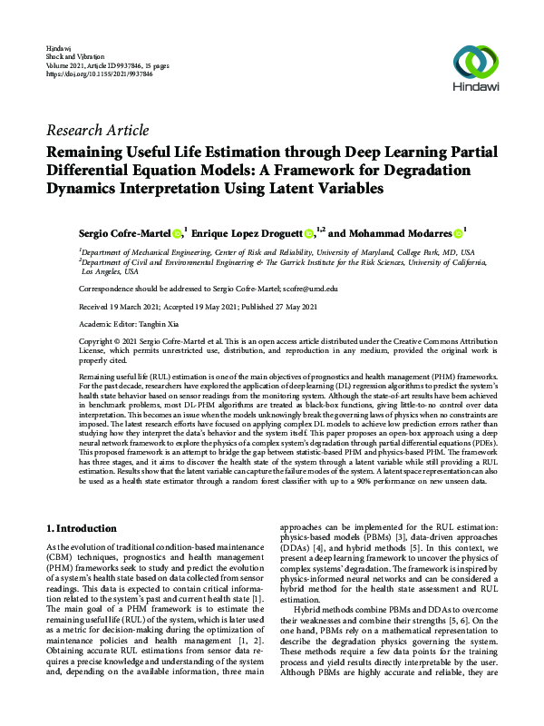(PDF) Remaining Useful Life Estimation through Deep Learning Partial ...