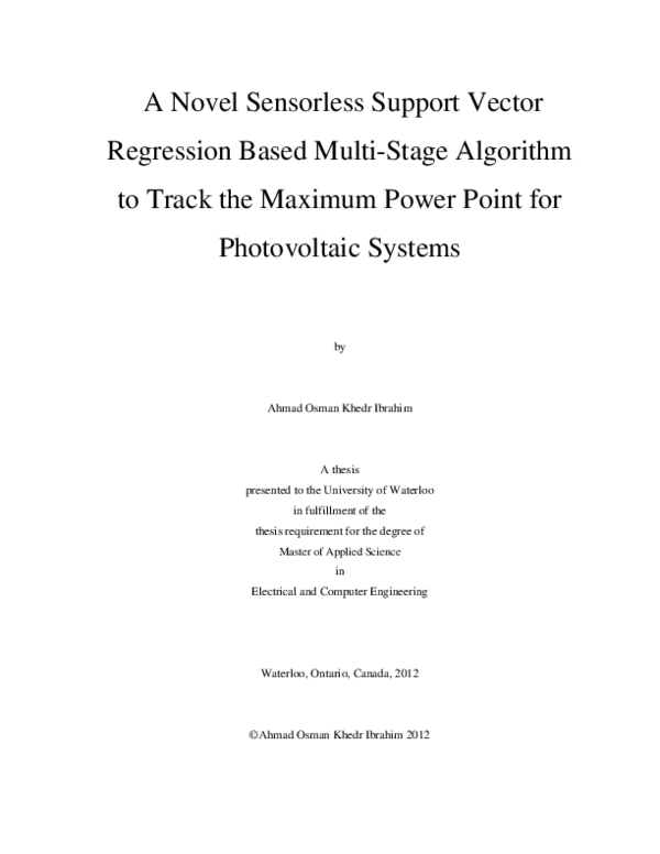 (PDF) A novel sensorless support vector regression based multi-stage ...