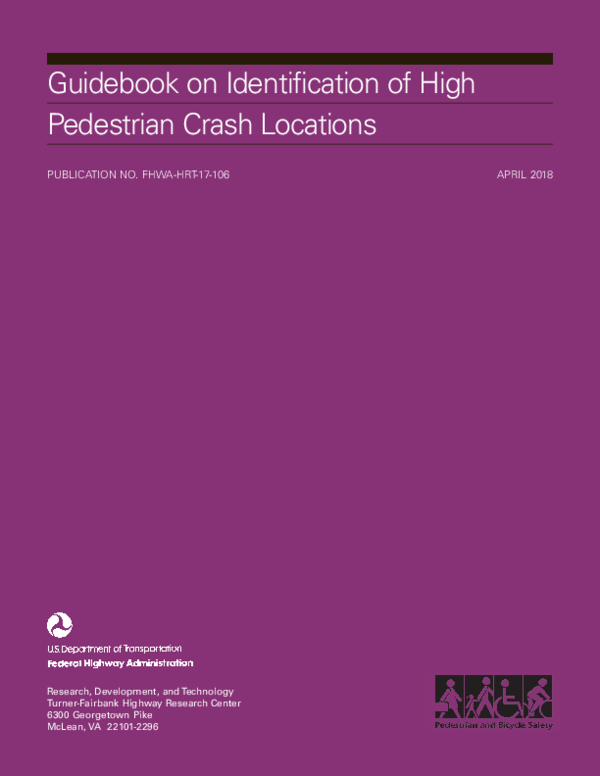 (PDF) Guidebook on Identification of High Pedestrian Crash Locations