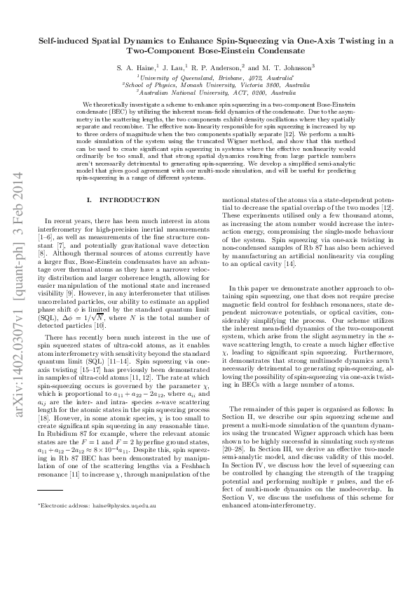(PDF) Self-induced spatial dynamics to enhance spin squeezing via one ...