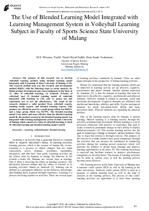 (PDF) The Use of Blended Learning Model Integrated with Learning ...